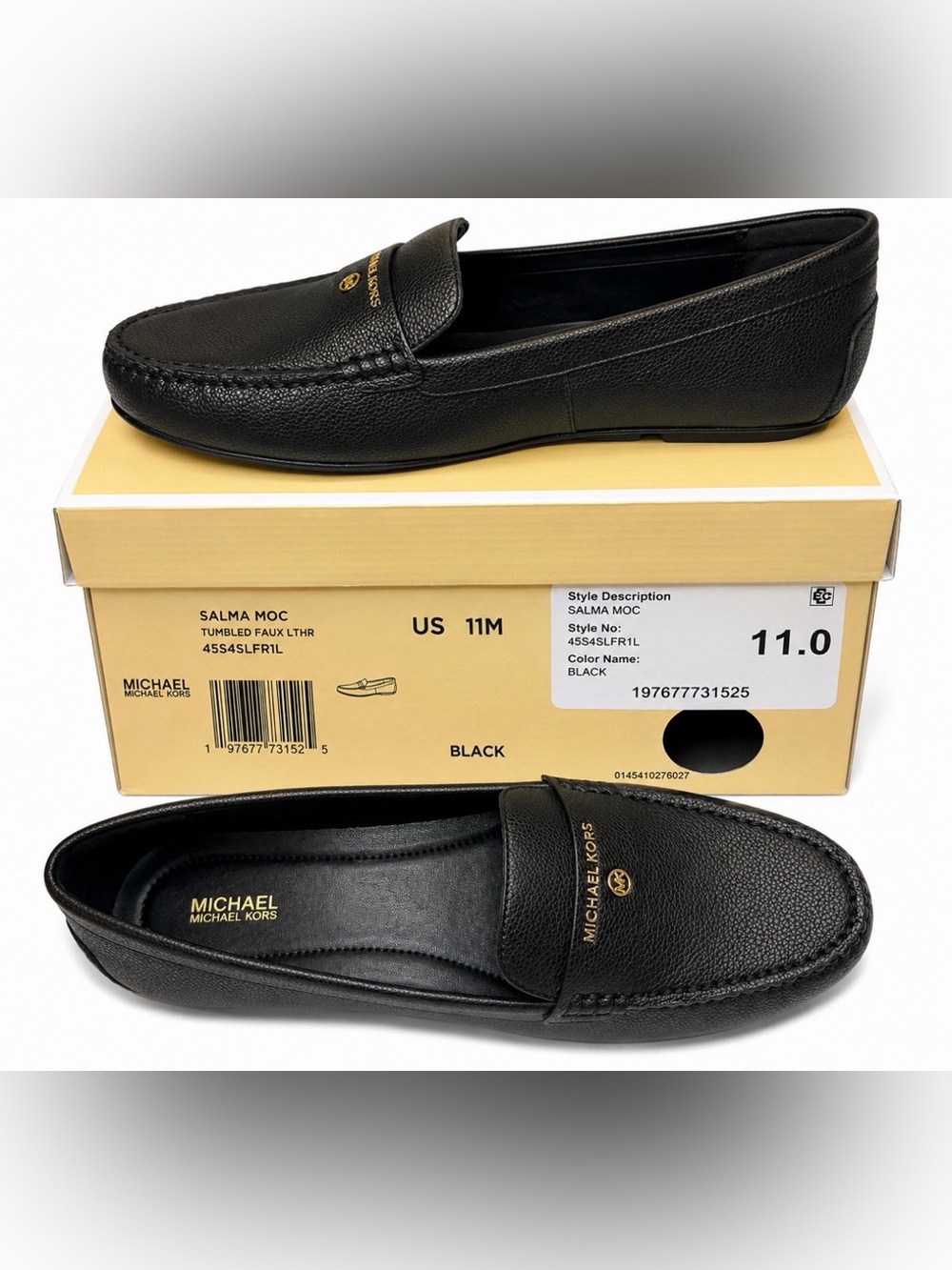 Michael Kors Leather Penny Loafers Size 11 - Picture 1 of 3